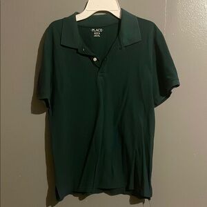 The Children's Place Men's Polo in Deep Green
